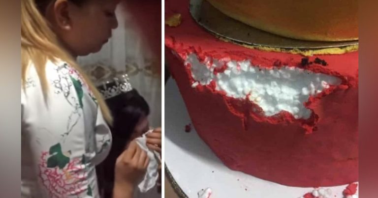 Svatební Katastrofa: Rozplakaná nevěsta objevila, že její svatební dort byl jen pěnový!