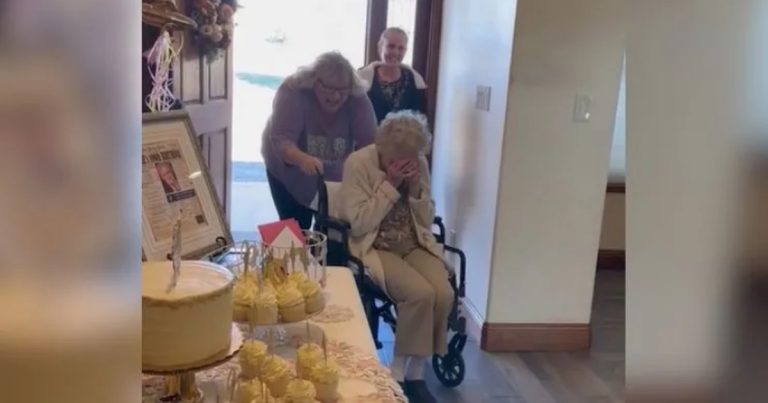 Babička v slzách radosti: Dojemné překvapení od rodiny při 100. narozeninách!